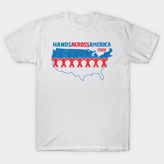 Hands Across America 1986 - Us (Variant) - Jordan Peele - T-Shirt | TeePublic